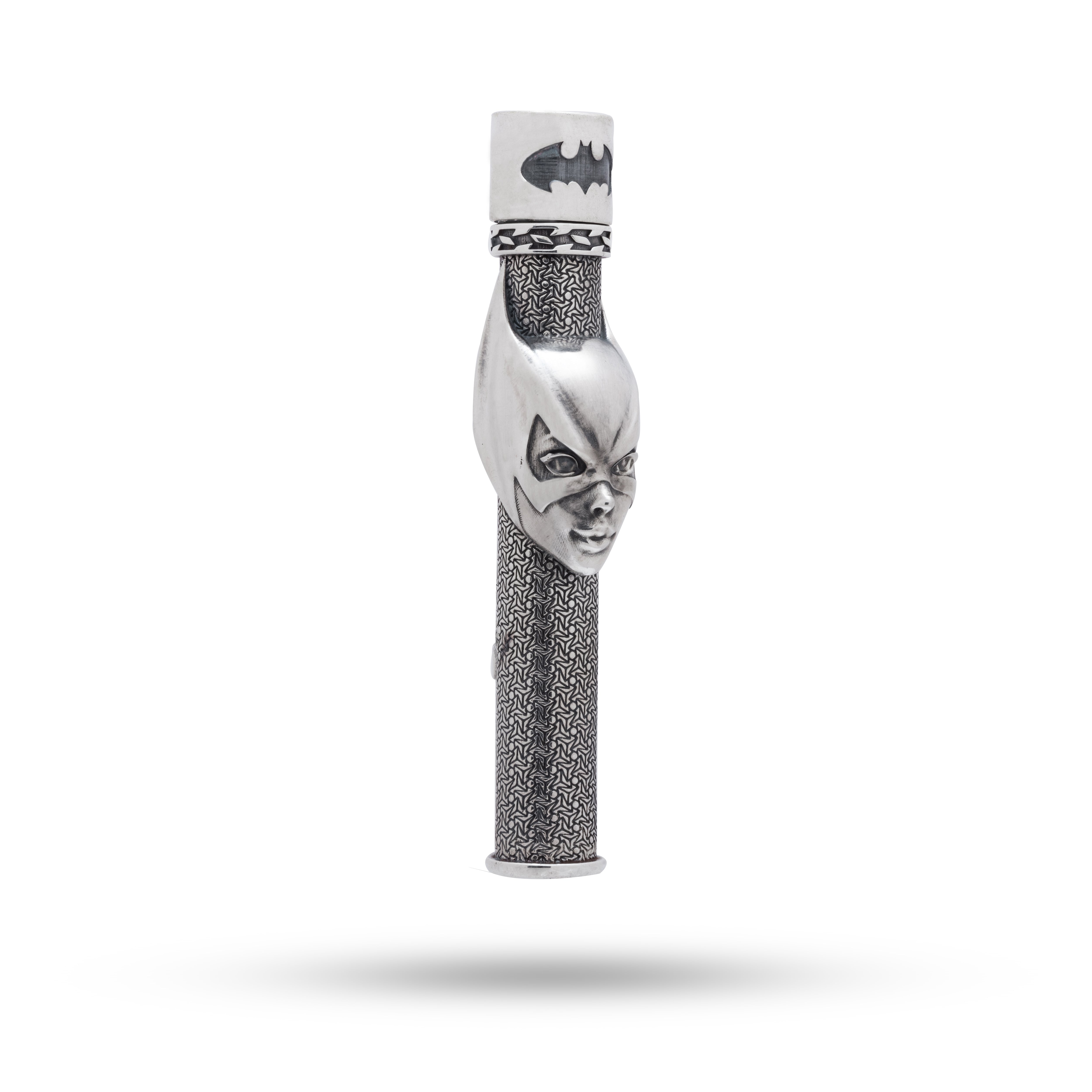 925 Sterling Silver Lighter with Bat Girl design showcasing craftsmanship