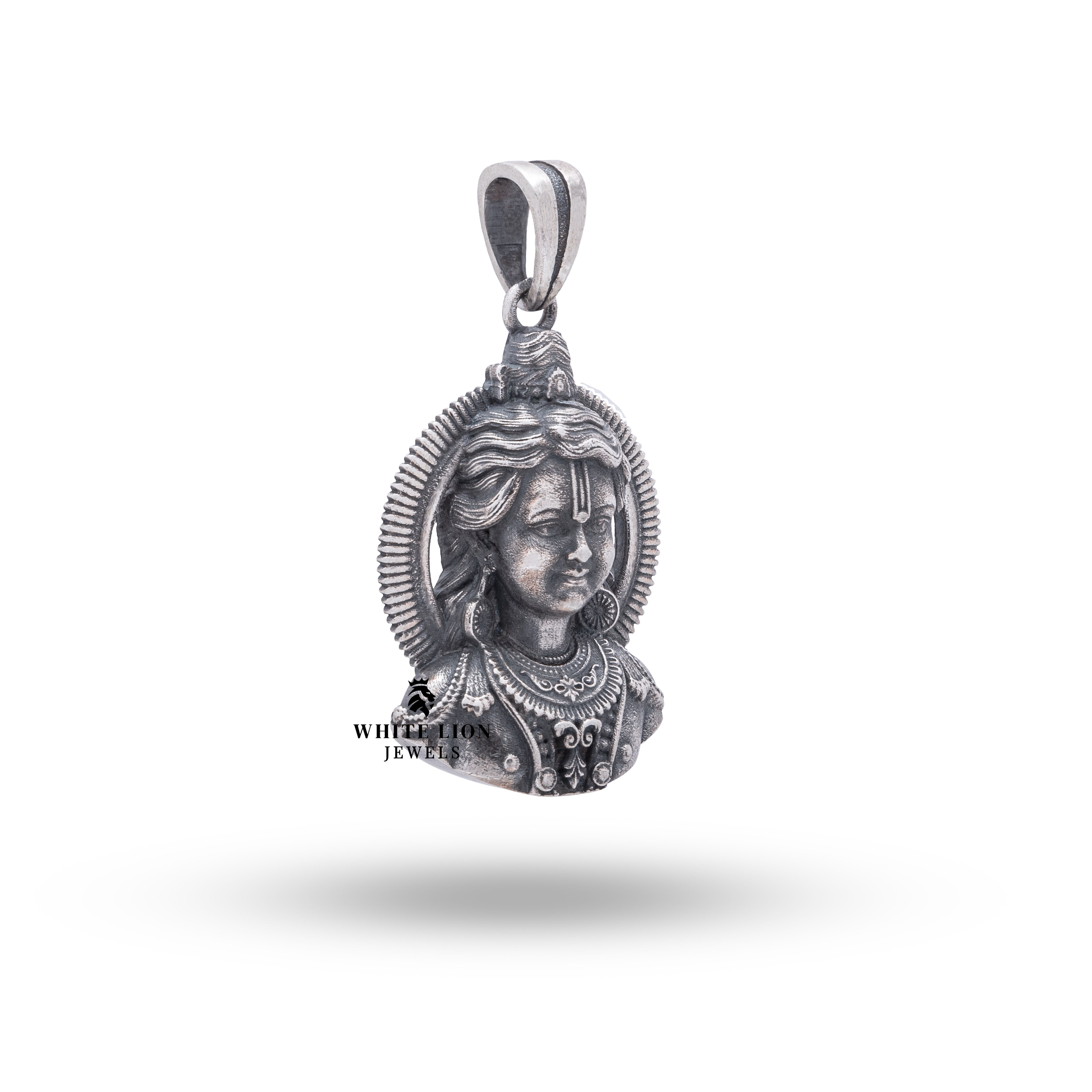 Lord Shree Rama 925 Sterling Silver Pendant