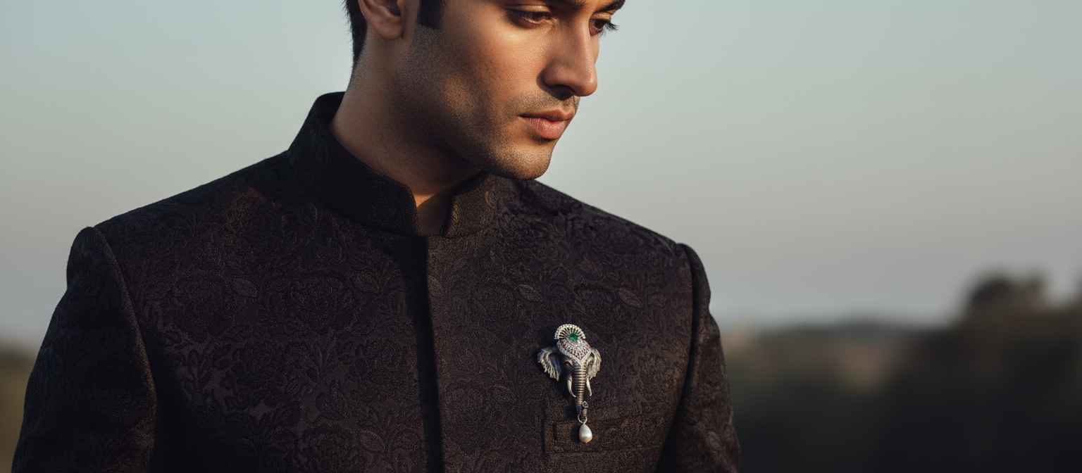 Elegant Oxidized Brooches