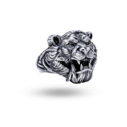 Sabar Tooth Tiger 925 Sterling Silver Ring showcasing elegant design and luxury craftsmanship