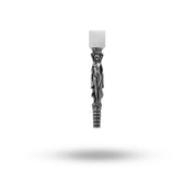 925 sterling silver hookah filter with oxidized finish and elegant design