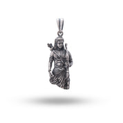Shree Rama 925 Sterling Silver Pendant with oxidized finish by White Lion Jewels