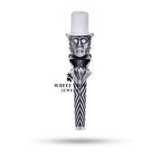 Refined Sterling Silver Hookah Filter with Oxidized Detailing and Luxury Craftsmanship