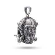 Close-up of the Scandinavian 925 Sterling Silver Pendant detailing the craftsmanship and oxidized silver color