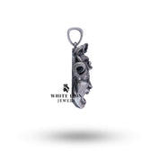 Back view highlighting the smooth finish of 925 Sterling Silver Medusa Pendant.