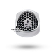 Luxurious Anubis Skull Ring in 925 Sterling Silver, featuring artistic, handcrafted details with an oxidized finish.