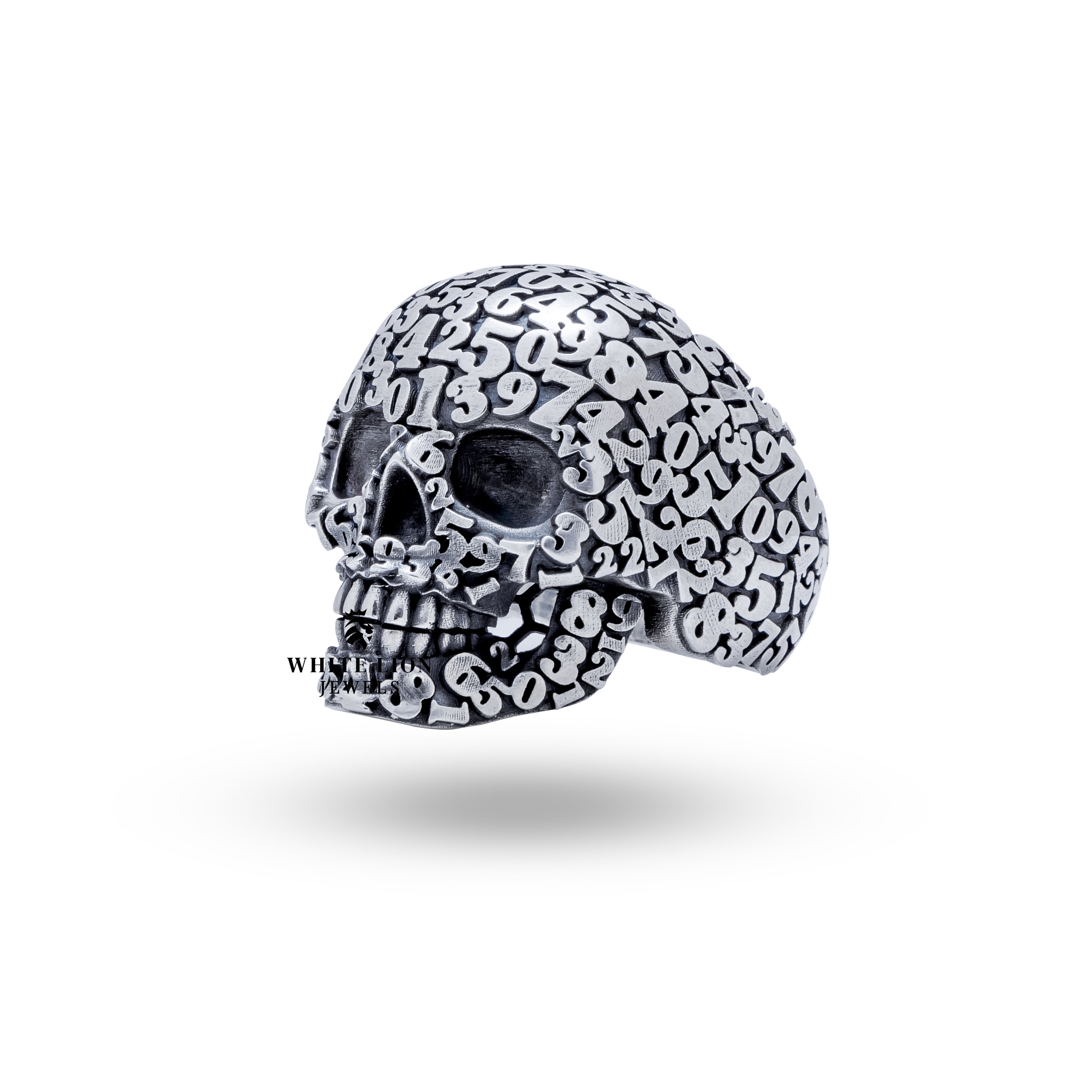 White Lion Jewels Bold Skull Ring