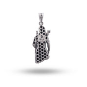 Spiritual and elegant design of Shree Rama Pendant in oxidized silver