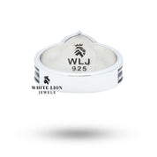 Elegant packaging for Wind Rose 925 Sterling Silver Ring from White Lion Jewels