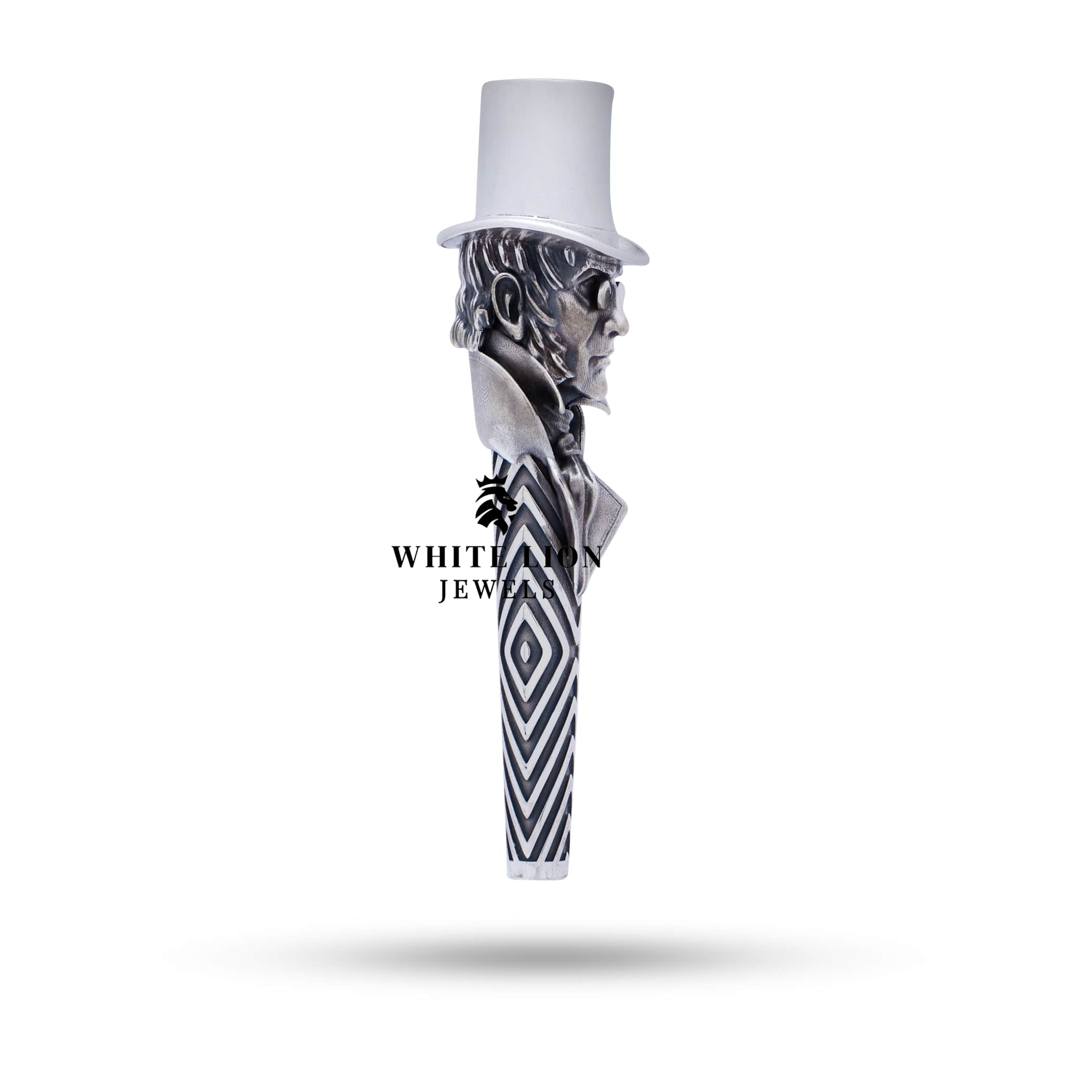 Intricate 925 Silver Hookah Filter Showing Artisanal Design with Premium Coating