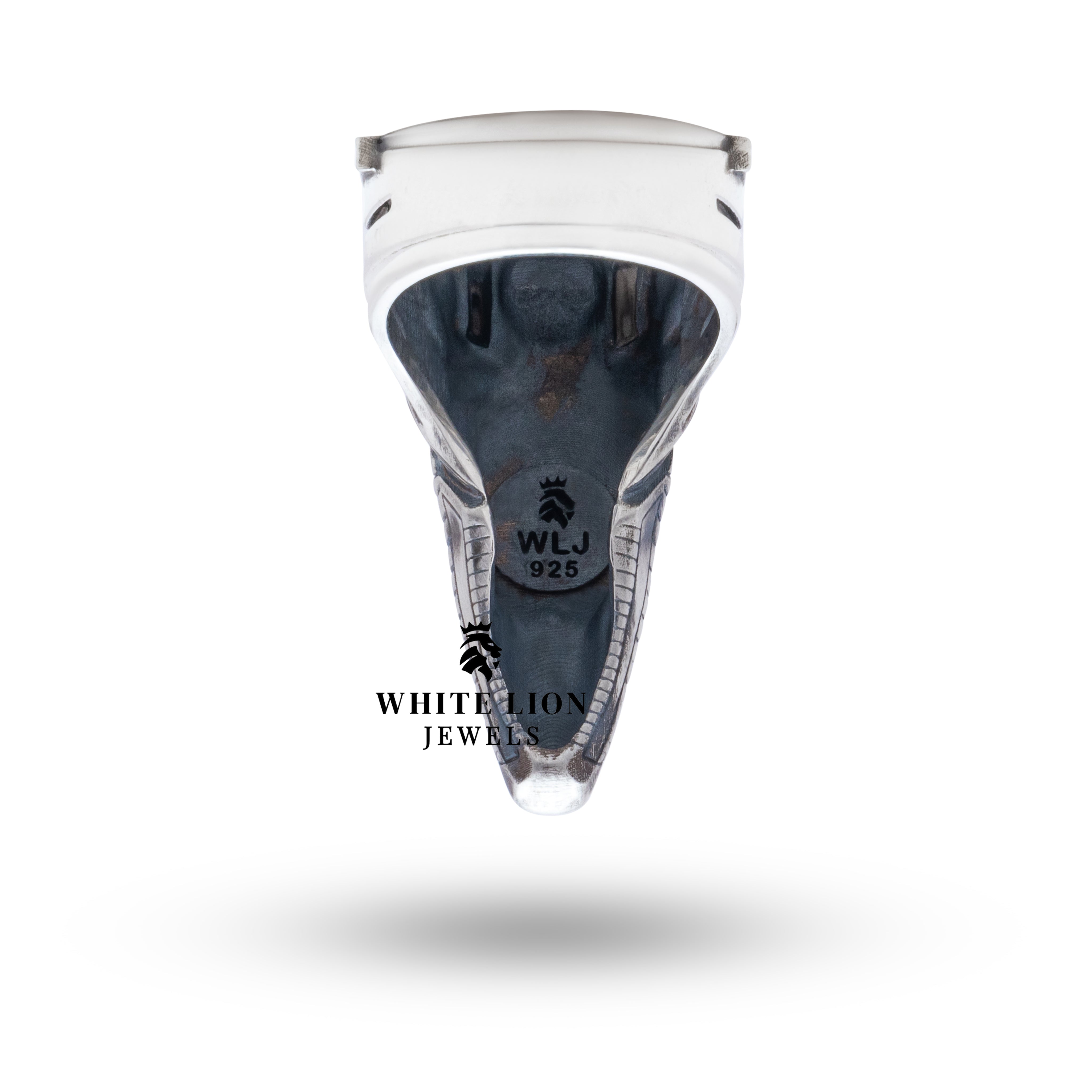 In-situ image displaying how the Anubis Egyptian Deity God Ankh Ring pairs with modern and traditional attire.