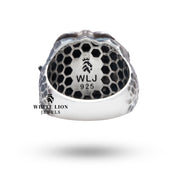 Lifestyle image of Jungle Safari Animals 925 Sterling Silver Ring paired with a casual jungle-inspired outfit.