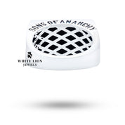 Close-up of handcrafted detailing on the SOA Sterling Silver Ring, showcasing its unique elegance