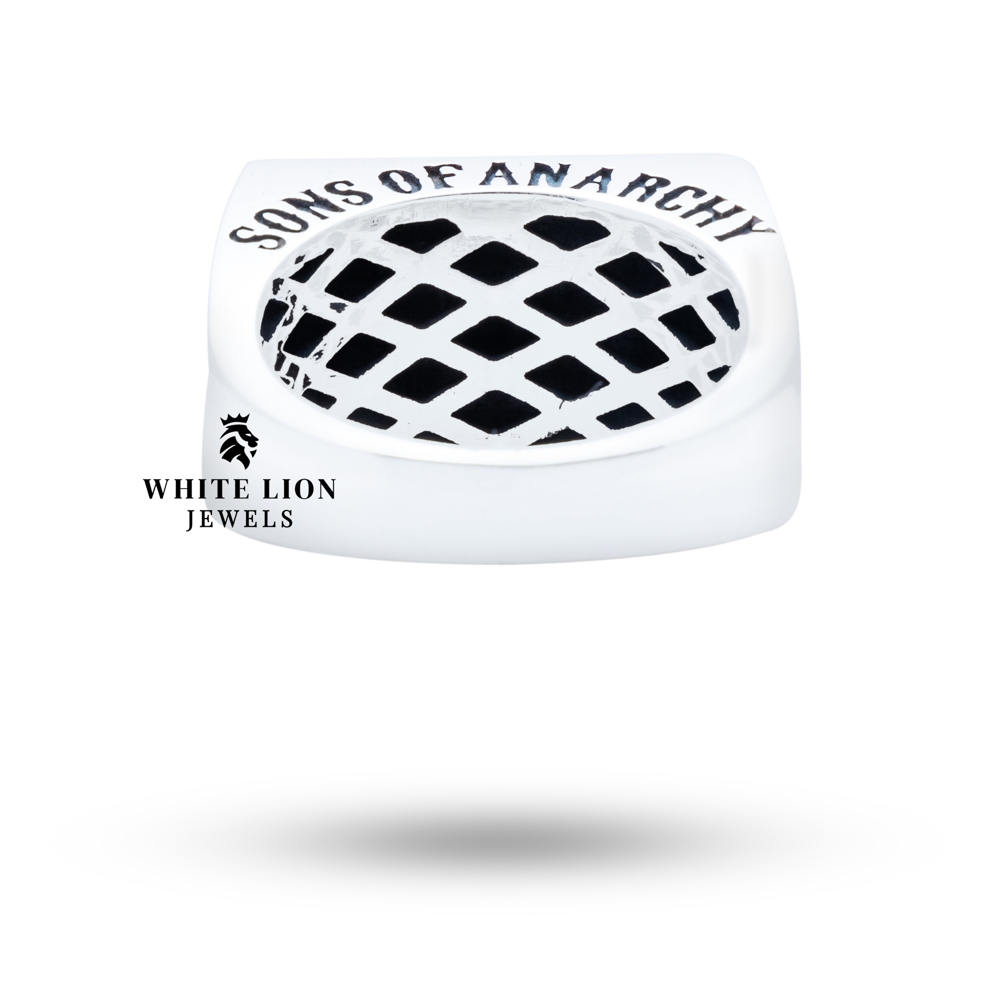 Close-up of handcrafted detailing on the SOA Sterling Silver Ring, showcasing its unique elegance