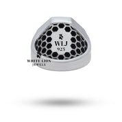 Luxury Octagon Roaring Lion Ring on display, illustrating unique design