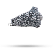 Styled view of Face 925 Sterling Silver Ring paired with elegant evening attire