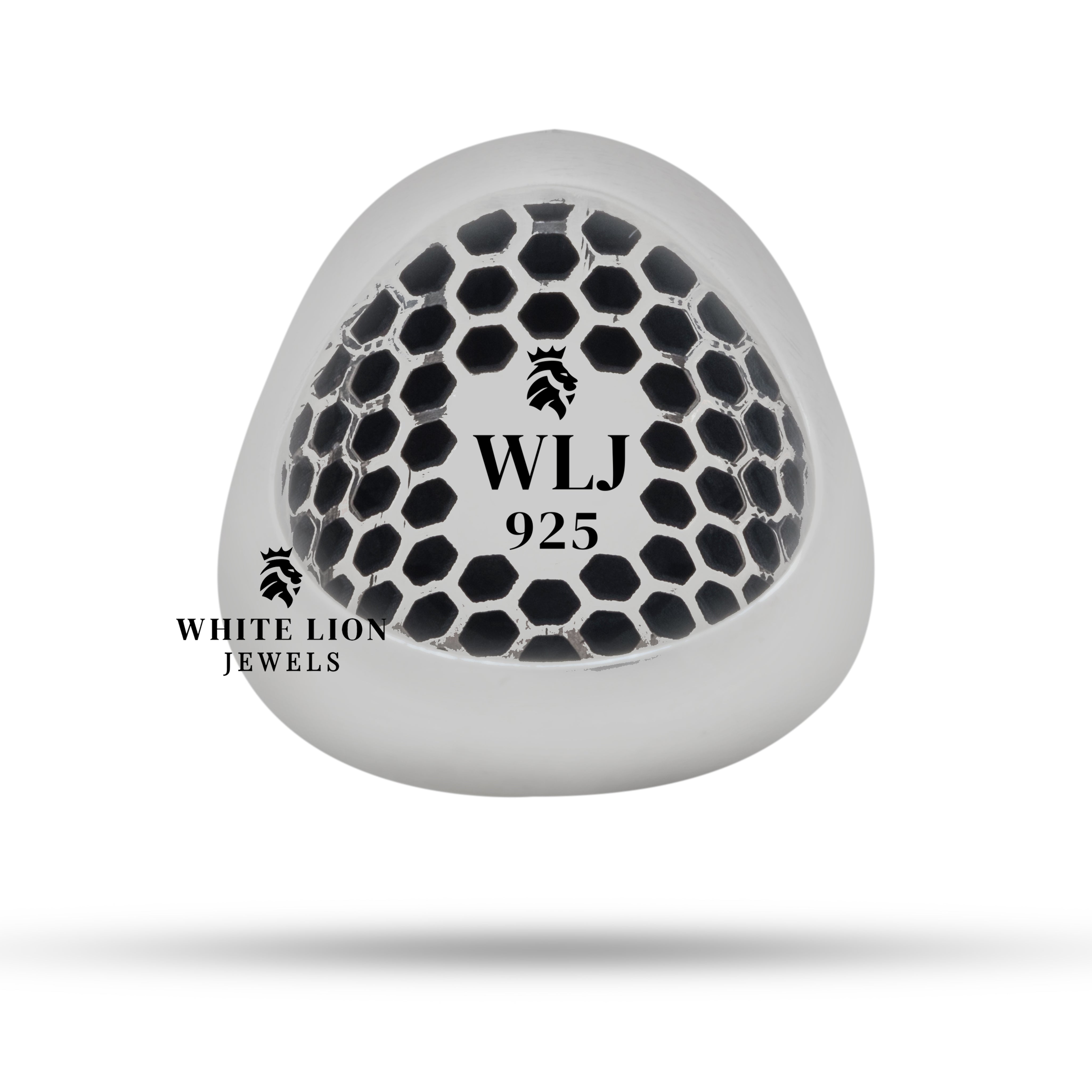 Display of the luxury Beast Lion ring by White Lion Jewels, perfect for bold statement styling.