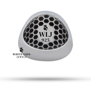 Luxury gift box containing the Rooster Cock 925 Sterling Silver Ring from White Lion Jewels, perfect for gifting purposes.