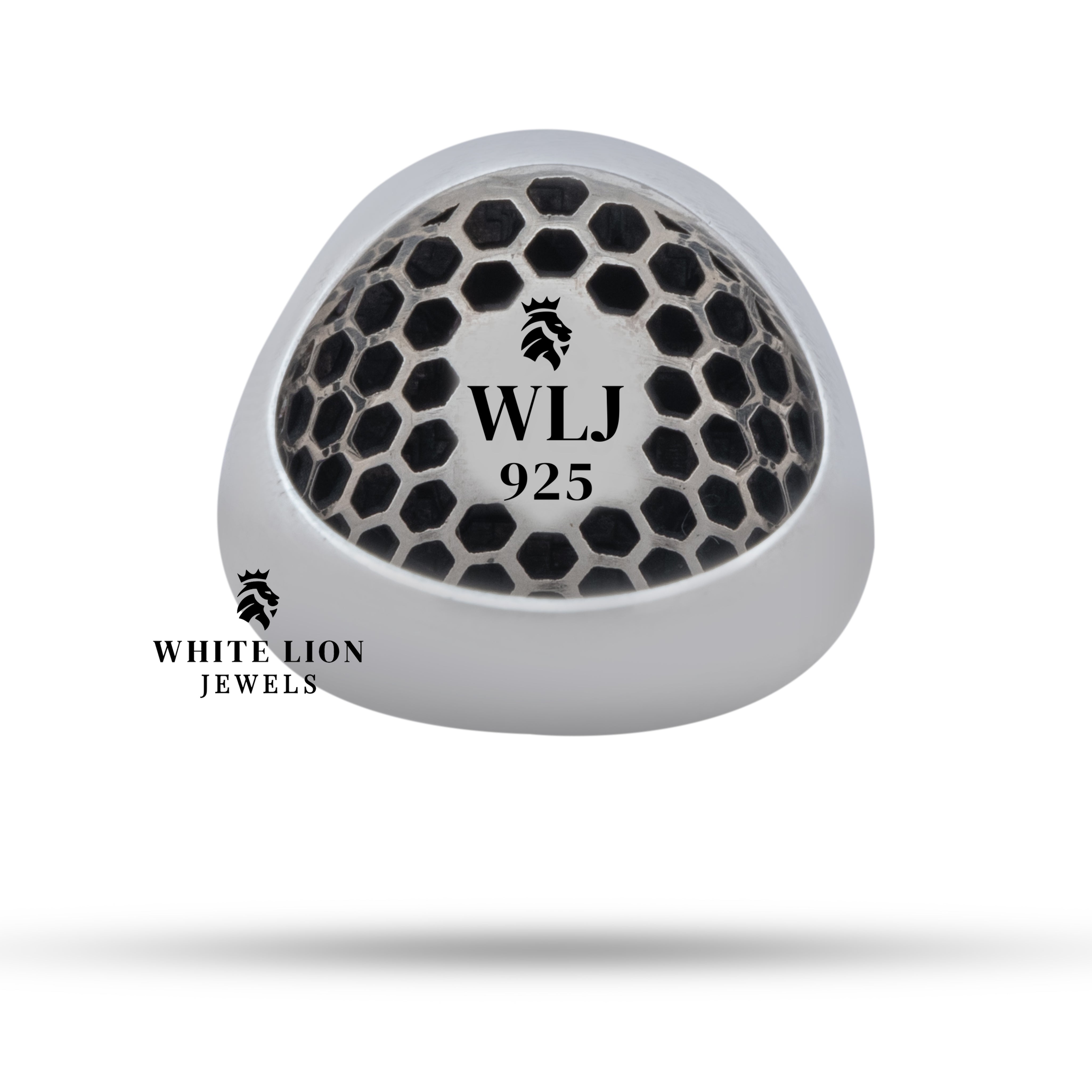 Luxury gift box containing the Rooster Cock 925 Sterling Silver Ring from White Lion Jewels, perfect for gifting purposes.