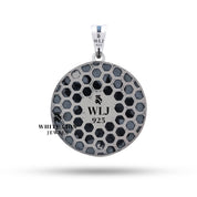 Rooster 925 Sterling Silver Pendant worn with simple chain, elegant nickel free design