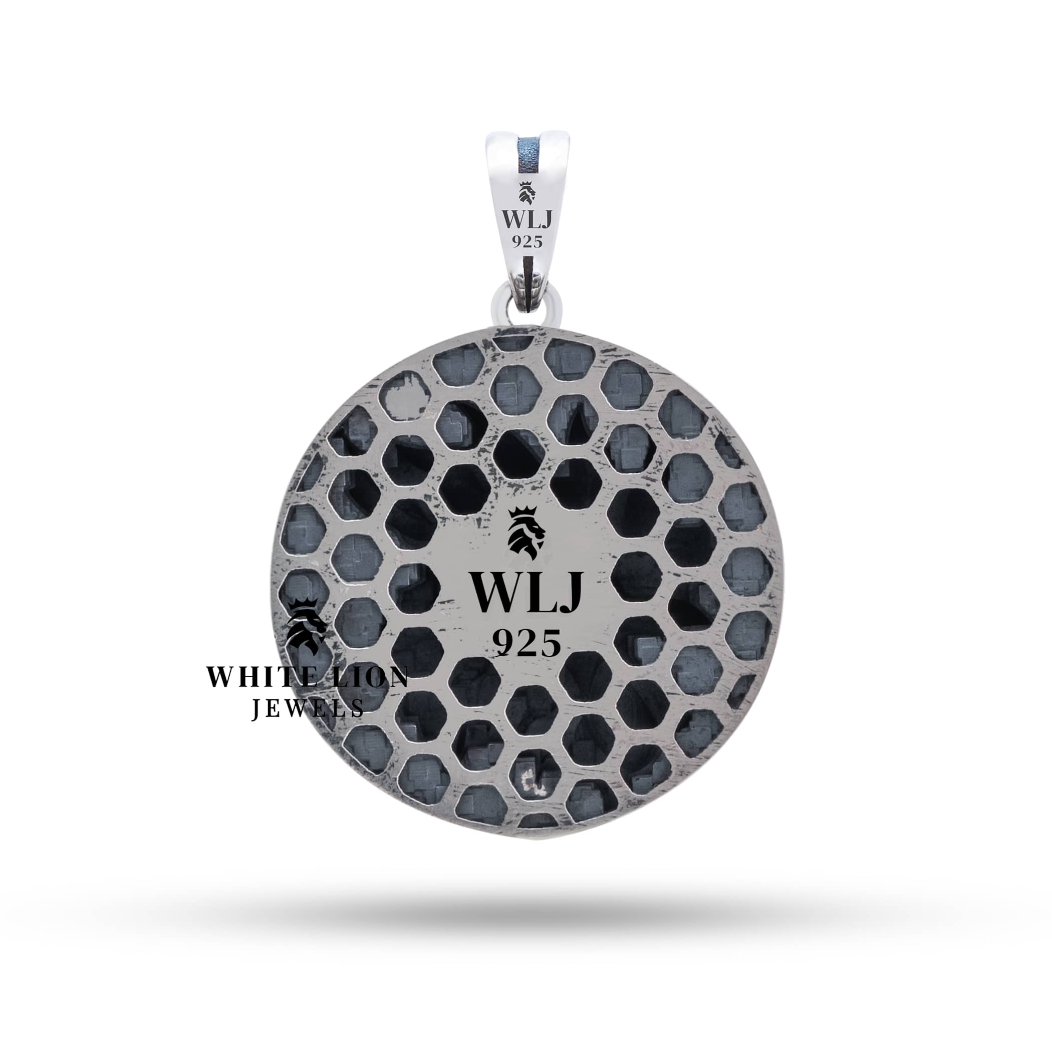 Rooster 925 Sterling Silver Pendant worn with simple chain, elegant nickel free design