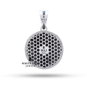 Stylish Bitcoin pendant made of 925 sterling silver, a unisex fashion accessory with a sleek oxidized silver finish.