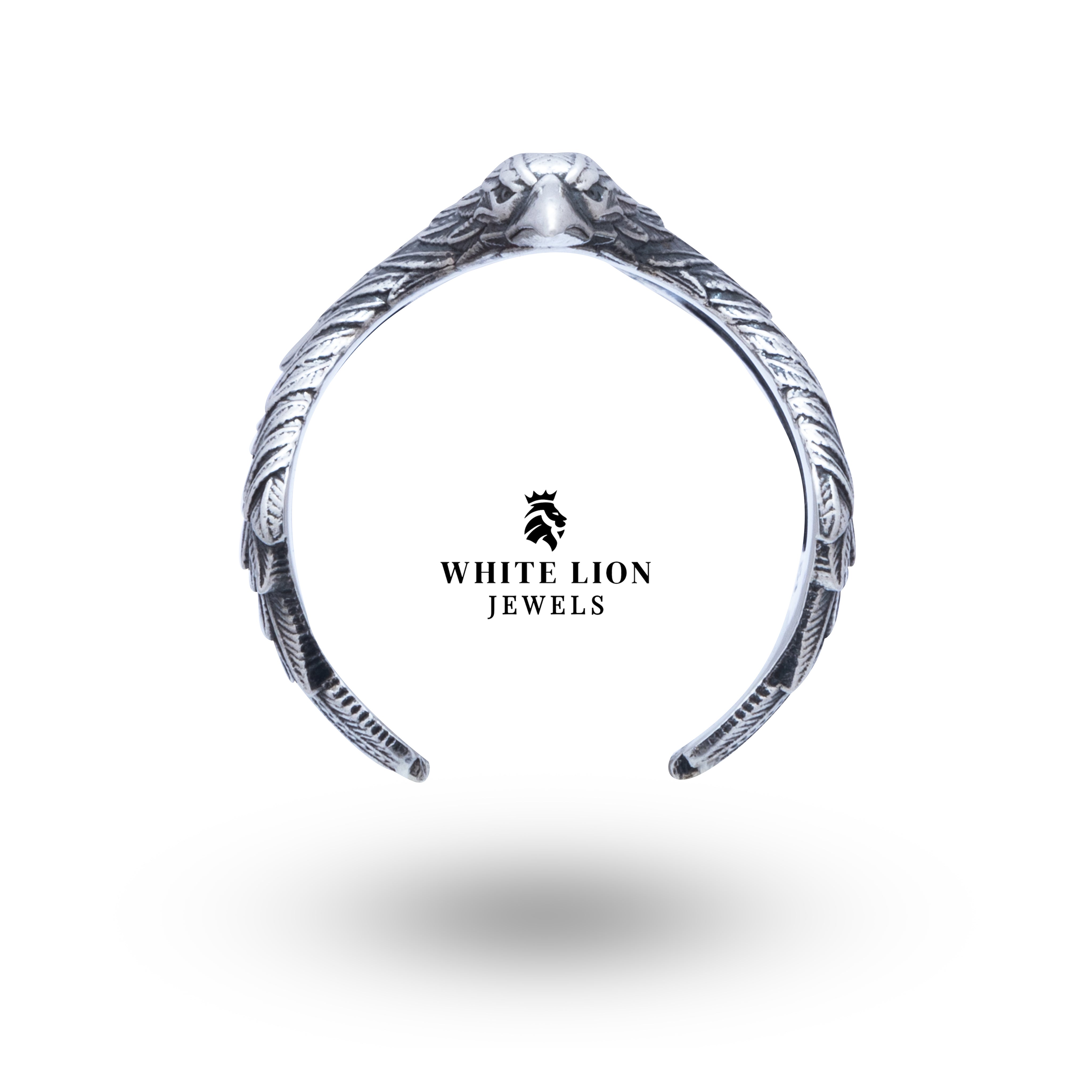 Flying Eagle 925 Sterling Silver Ring beautifully packaged in a White Lion Jewels gift box, ideal for gifting.