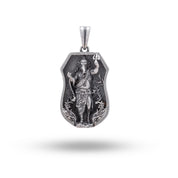 Sterling Silver Pendant featuring Lord Ganesha design with oxidized finish