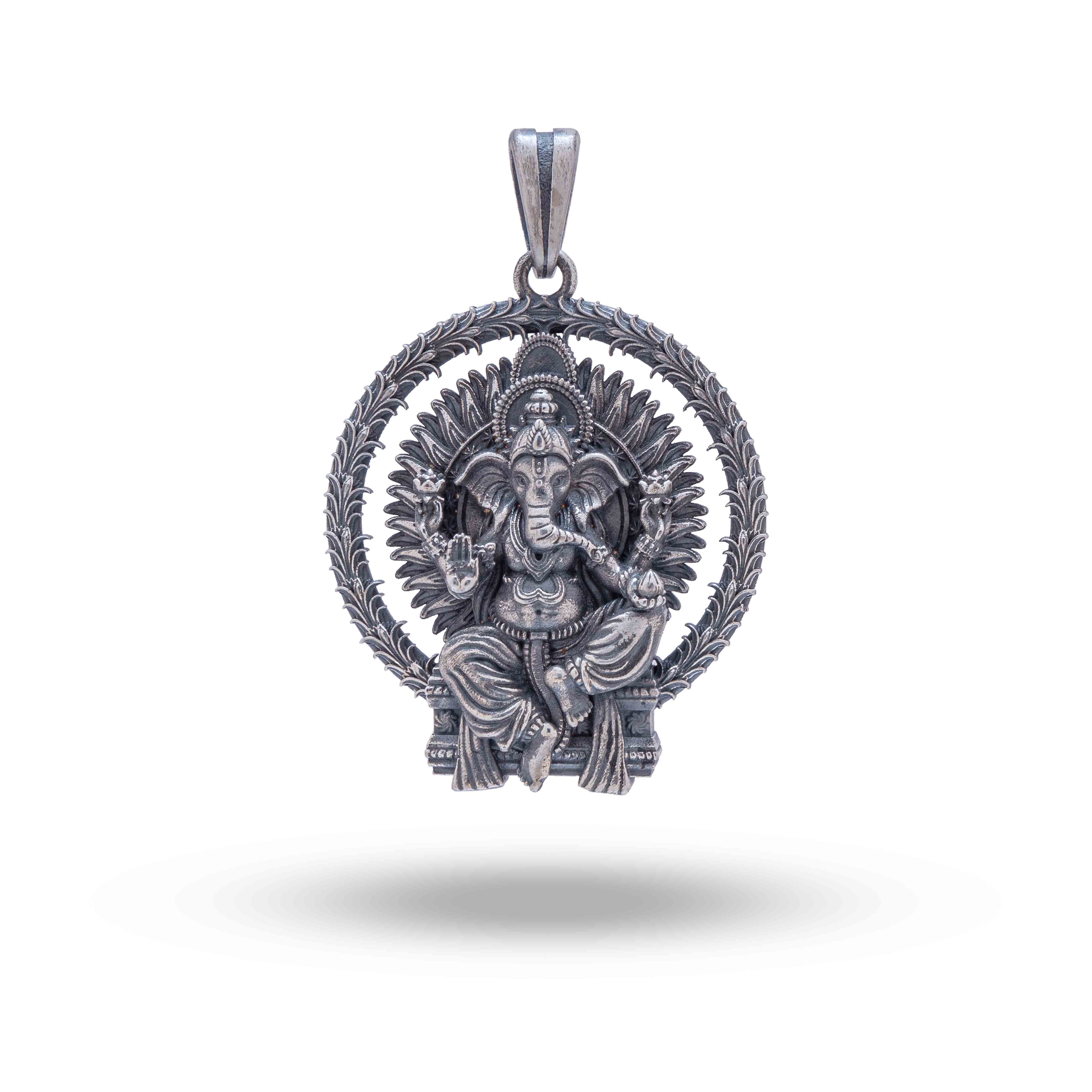Ganesha 925 Sterling Silver Pendant