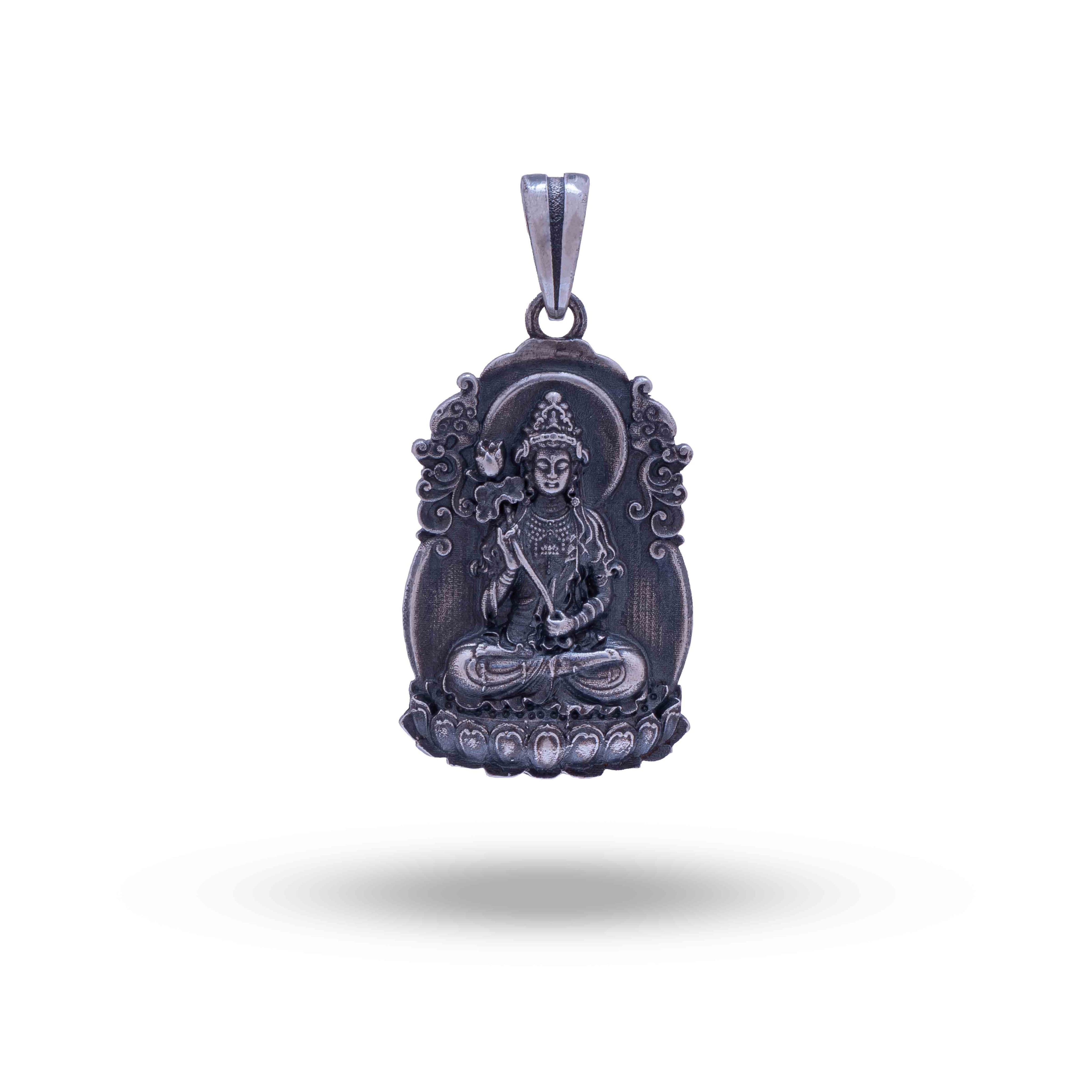 Buddha God of Peace 925 Sterling Silver Pendant
