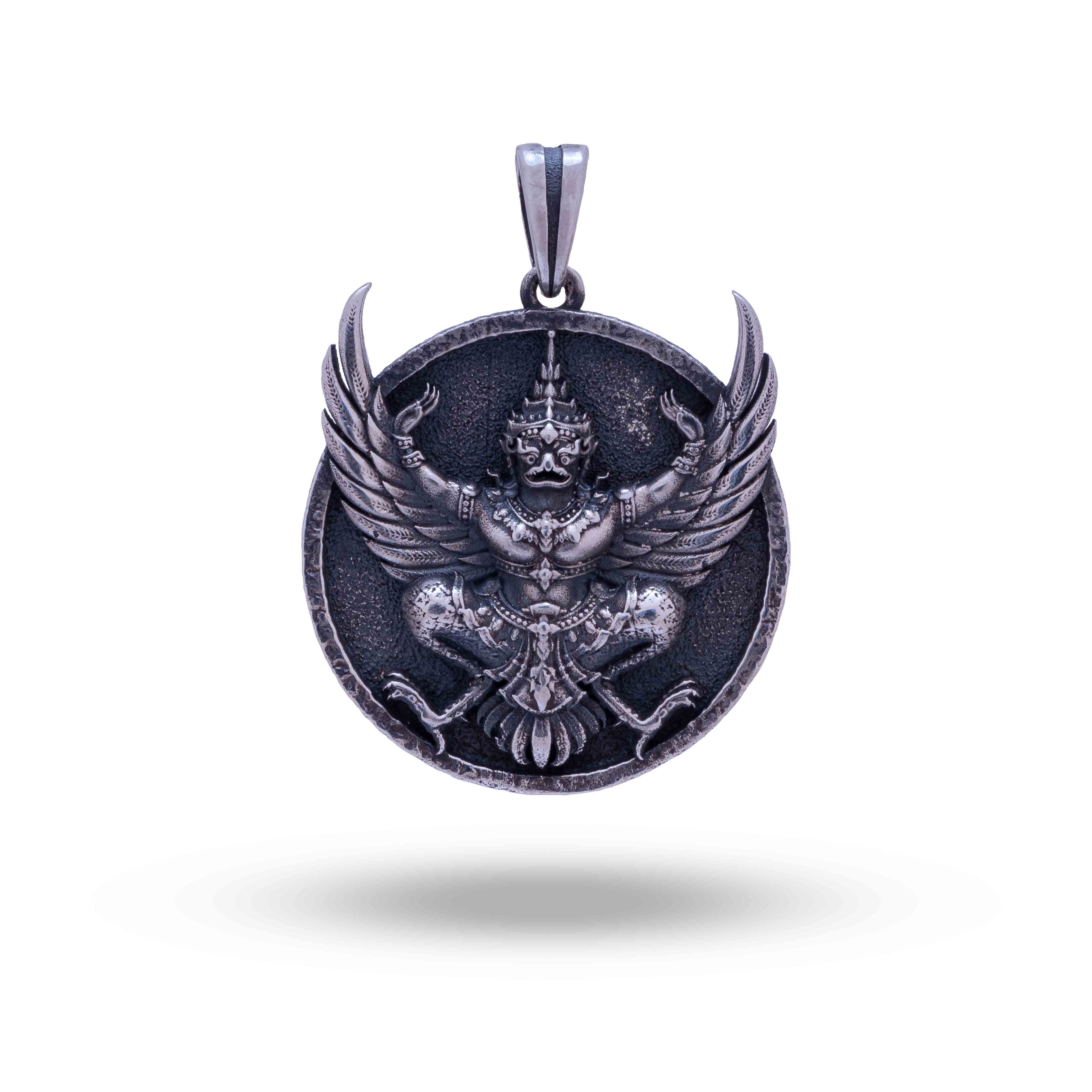Tibetan Garuda 925 Sterling Silver Pendant