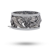 Artisanal Design of Puma 925 Sterling Silver Ring