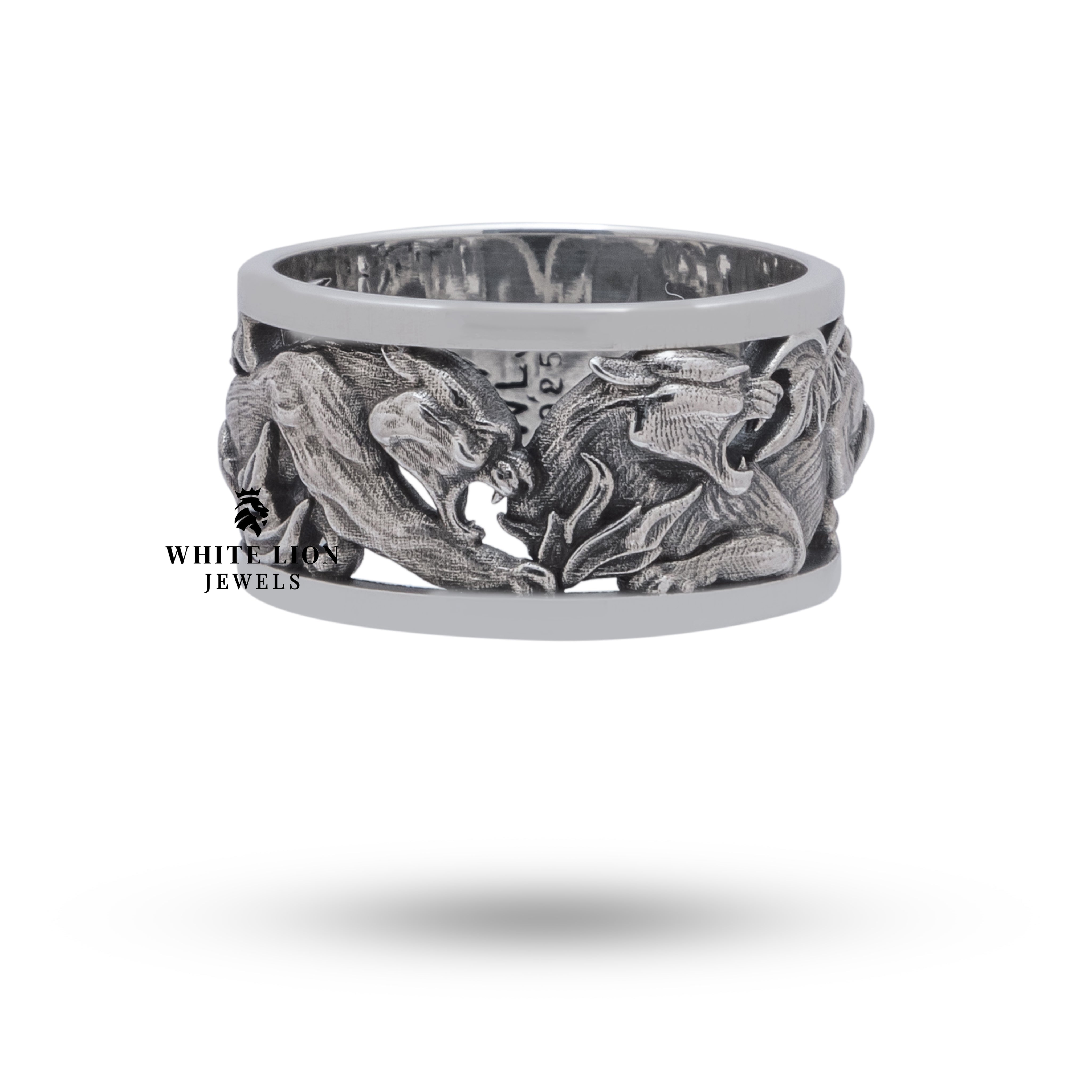 Artisanal Design of Puma 925 Sterling Silver Ring