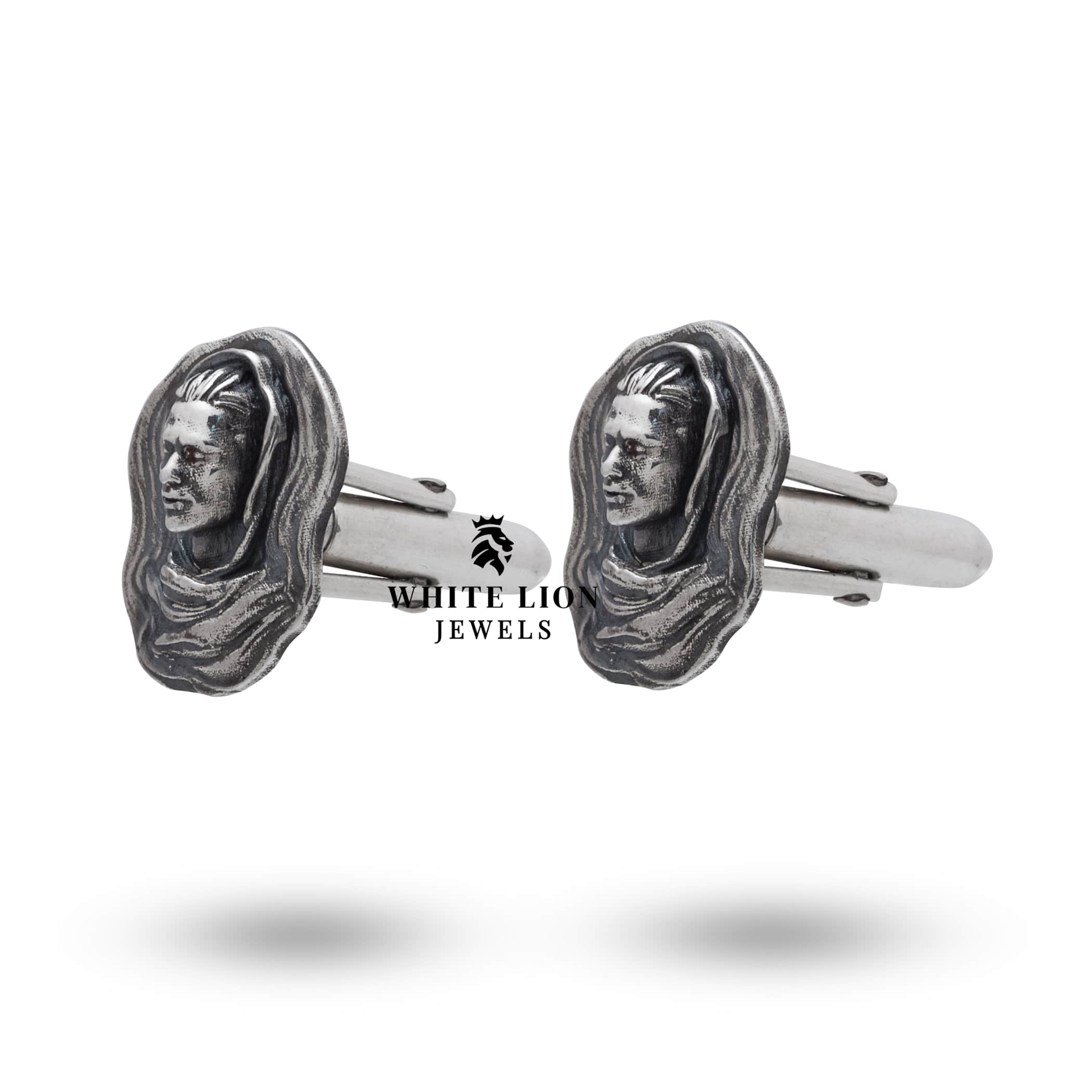 Sophisticated Drowning cufflinks made of 925 sterling silver, designed for elegance and style.