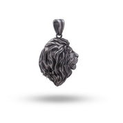 African Lion King Leo Cat Animal 925 Sterling Silver Pendant