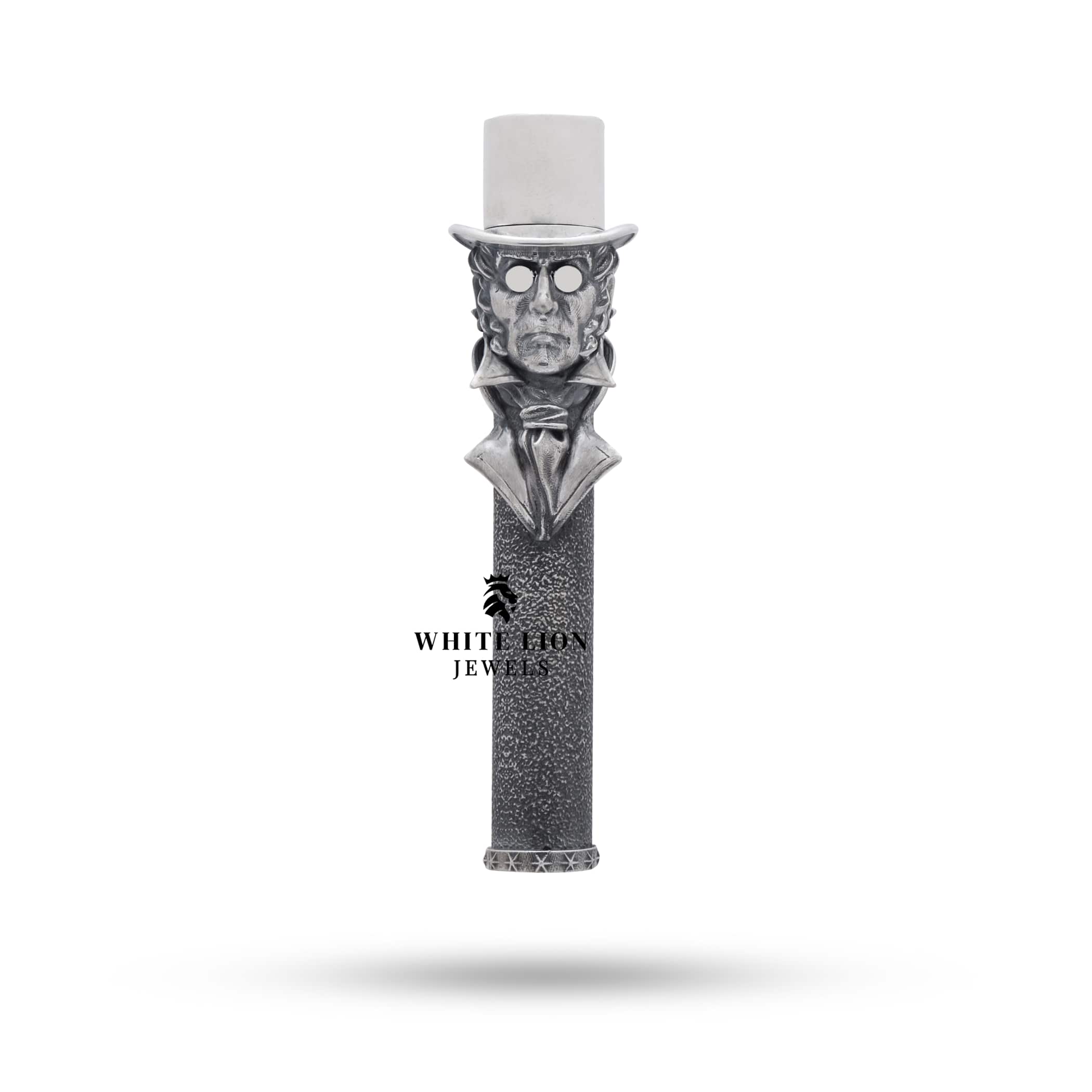 Elegant design of Gentleman sterling silver lighter with artisan craftsmanship.