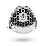 Packaged Oval Signet 925 Sterling Silver Ring by White Lion Jewels