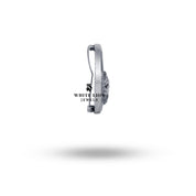 Model wearing Bal-Ganesha sterling silver brooch on a blazer.