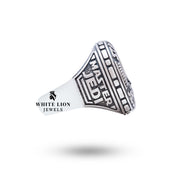 Side view of the Star Wars Master Jedi Ring in 925 Sterling Silver