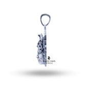 Back view of Medusa Wings Pendant emphasizing the craftsmanship