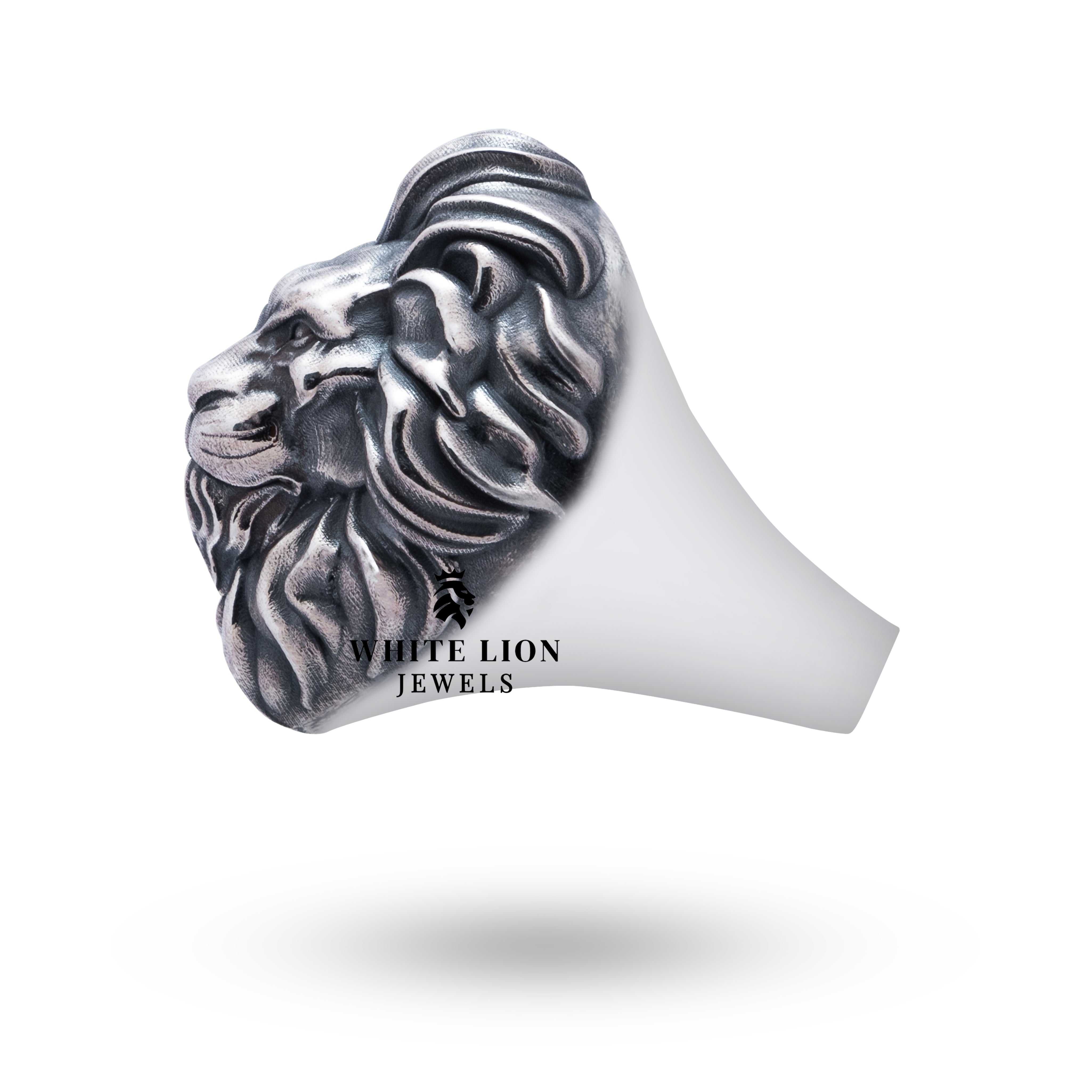 Classic Lion 925 Sterling Silver Ring worn on hand, demonstrating stylish appeal.