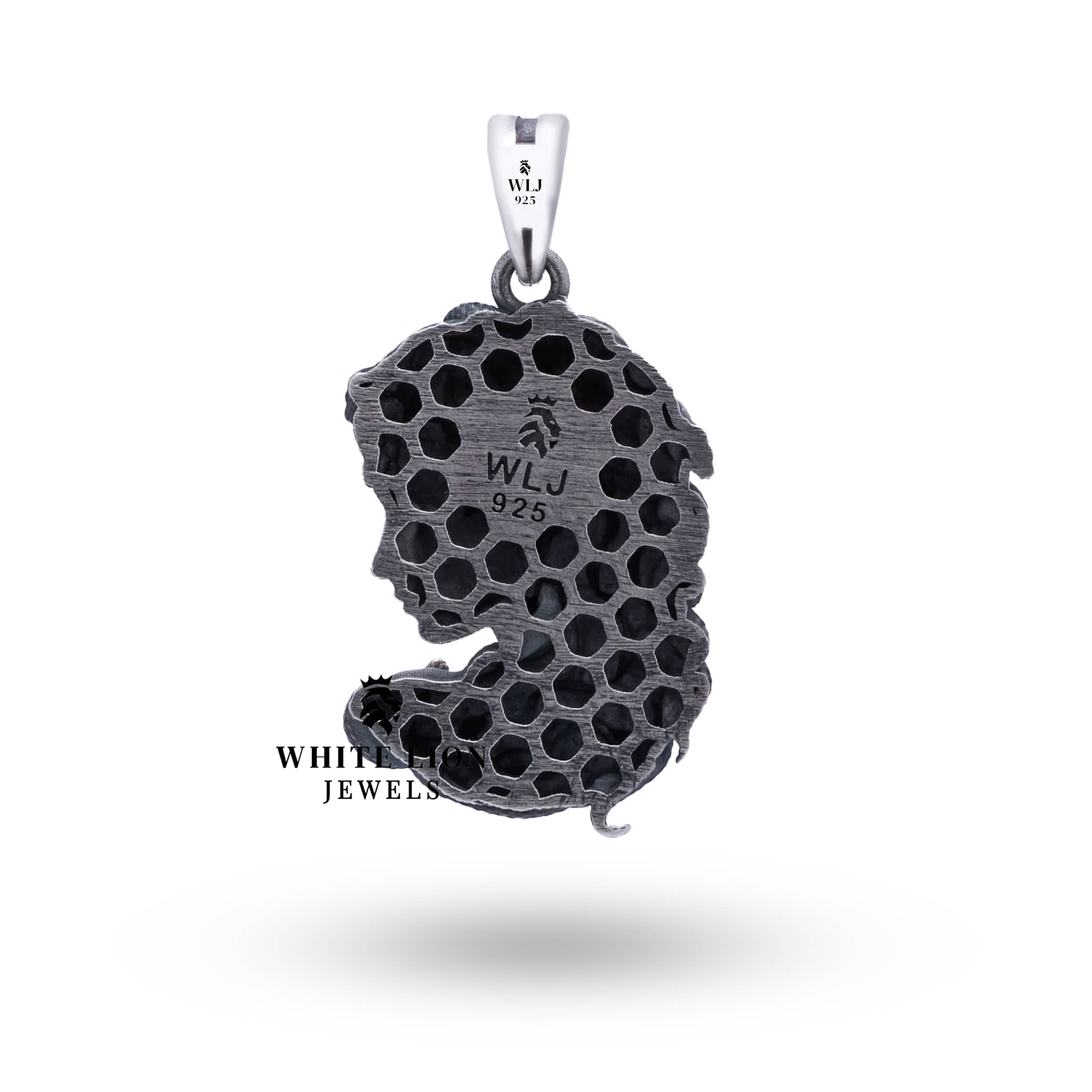 Medusa Gorgon Goddess Relief 925 Sterling Silver Pendant worn style image, illustrating its 3.0 cm diameter elegance.