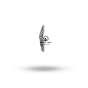 Humming Bird Button Set in elegant presentation, showcasing its captivating oxidized silver finish.