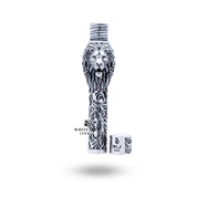 Elegant 925 sterling silver lighter by White Lion Jewels, a statement accessory