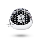 Profile image of Oxidized Silver Master Jedi Ring highlighting its elegant design