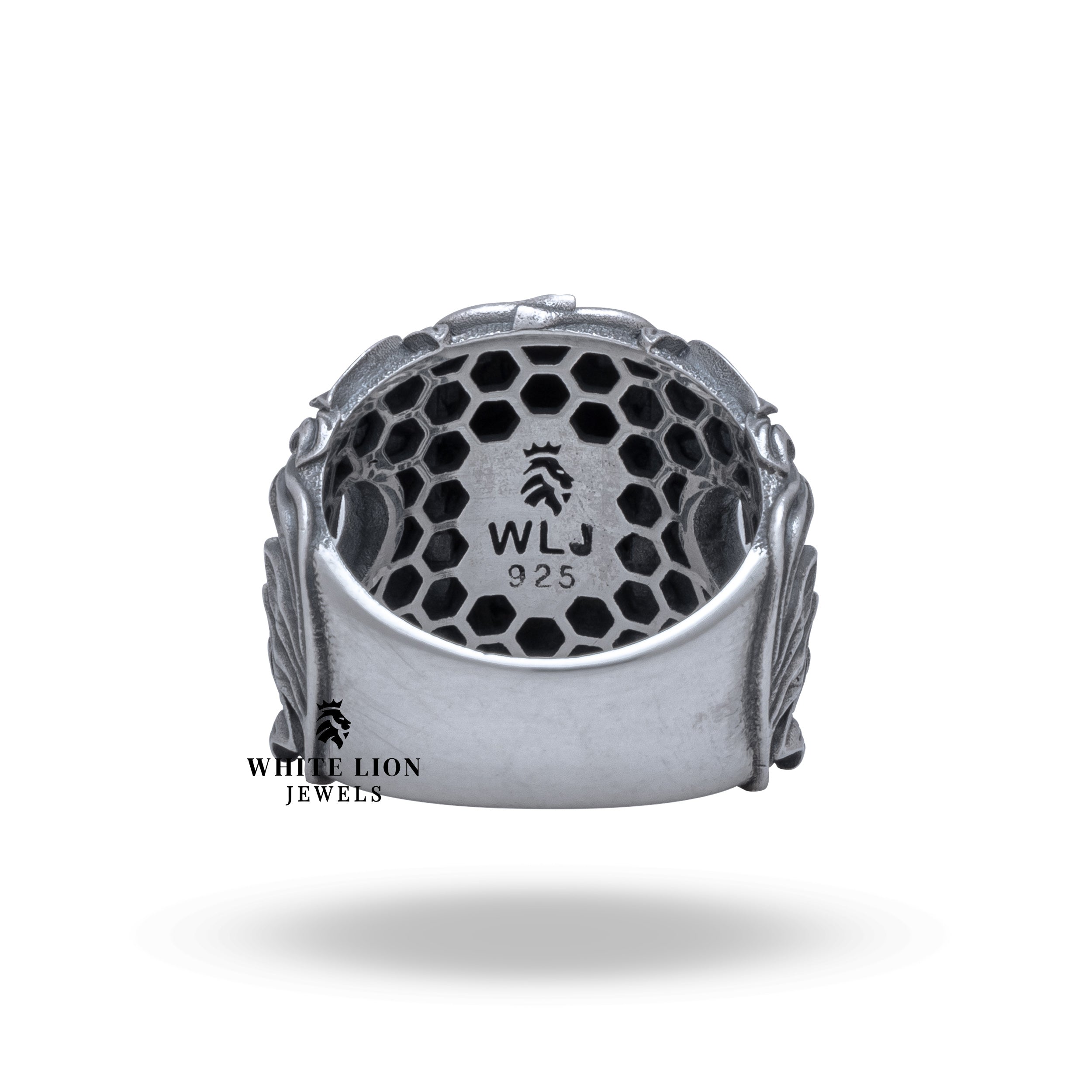 Unique Zeus 925 Sterling Silver Ring - Mythological Style by White Lion