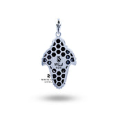 Intricate design of 925 Sterling Silver Queen Mother Head Pendant with historical motif