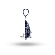 Styled shot of Ganesha Atharva Wings 925 Sterling Silver Pendant worn as a spiritual accessory, showcasing elegance and design.