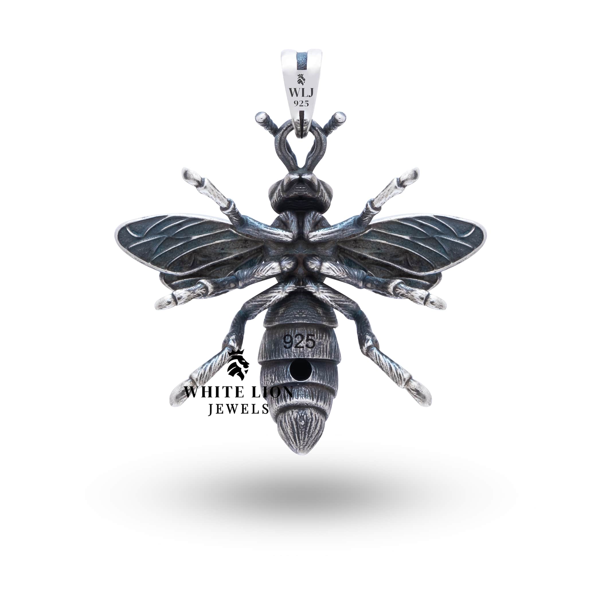 Artisan-crafted 925 Silver Honey Bee Pendant, perfect for special occasions and gifts.