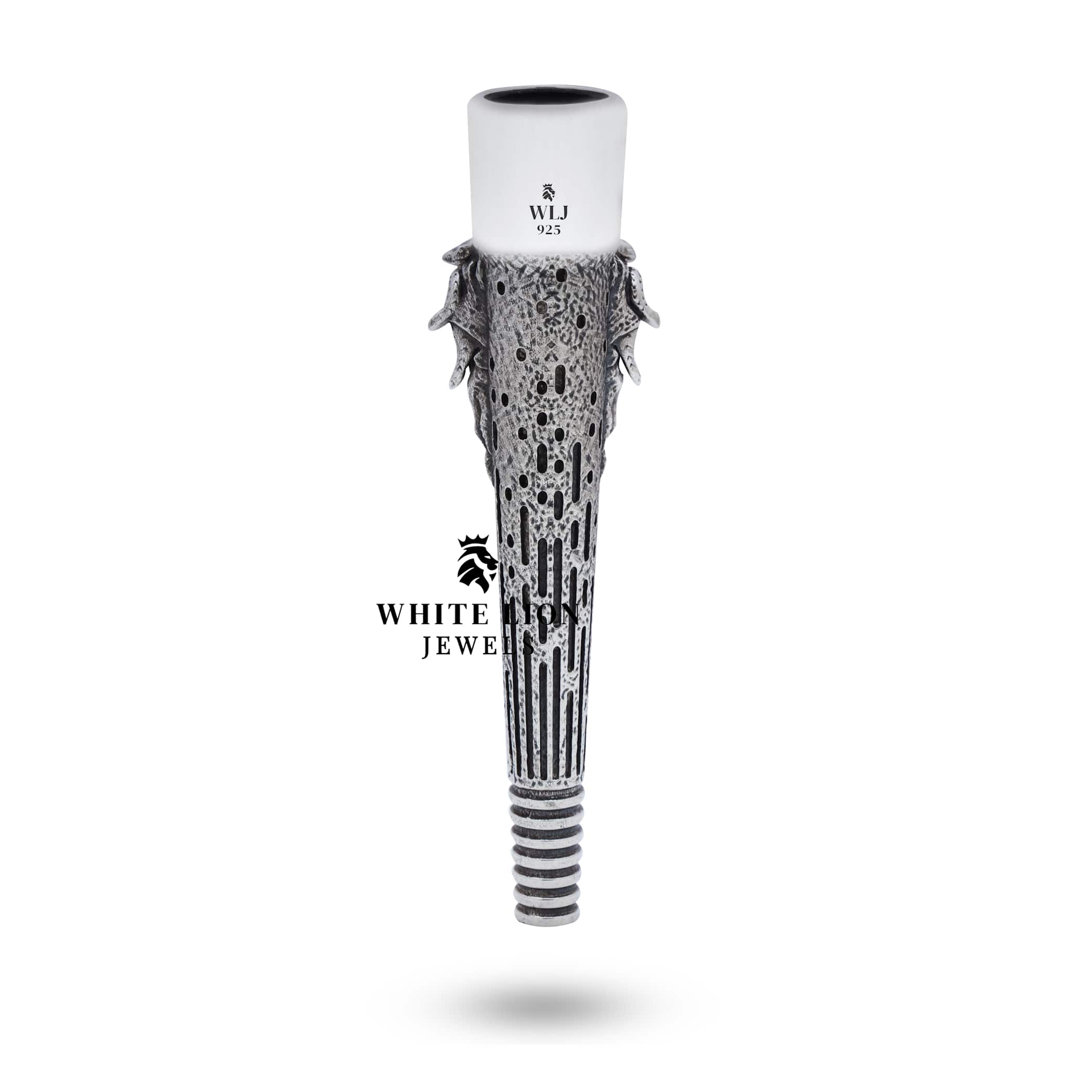 Oxidized Silver Finish Hookah Filter by White Lion Jewels